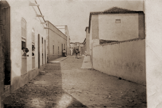 San Miguel de Abona.Calle principal a principios del siglo XX. Archivo Municipal de San Miguel de Abona